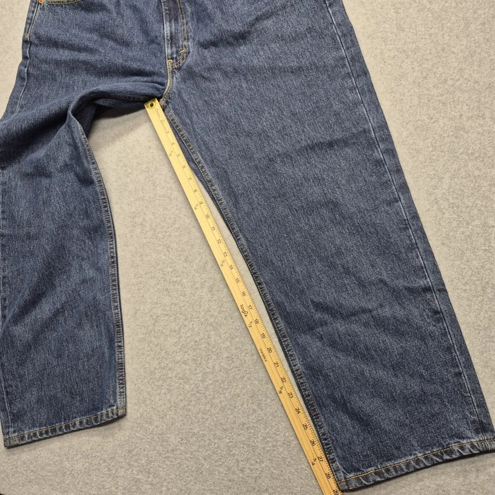 Levi's 505 Jeans Mens 44x29 Dark Wash Straight Leg Classic Denim Regular Fit